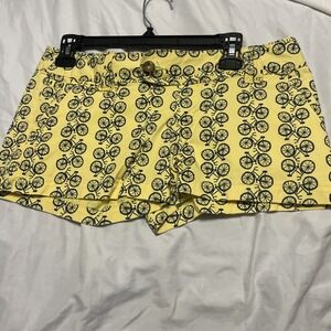 Red Camel Yellow Blue Bike Bicycle Printed Shorts Juniors Size 5